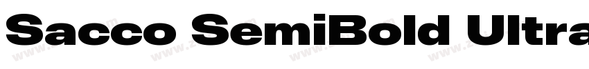 Sacco SemiBold Ultra字体转换